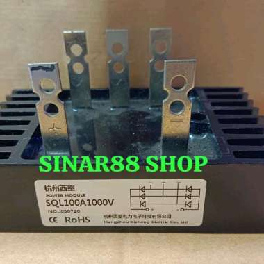 1pcs DIODA 100A1000v 100a 1000v 3phase 3 phase KIPROK KAKI 5 / 5 PIN