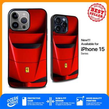 Case Casing iPhone 15 14 13 12 11 Pro Max Plus Mini XS XR X SE - Ferrari Car YD0458 IPHONE XR