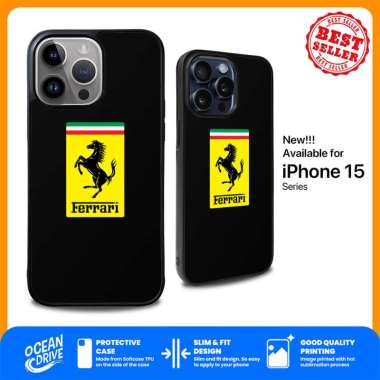 Case Casing iPhone 15 14 13 12 11 Pro Max Plus Mini XS XR X SE - Ferrari Emblem YD0814 IPHONE XR