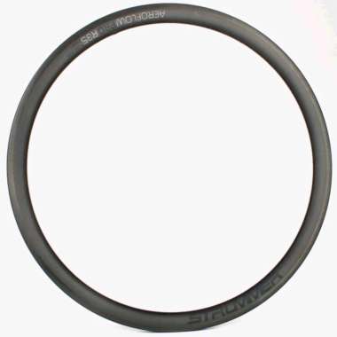 Rims Velg Rim 700c Strummer Aeroflow Pro R35 Carbon 24H 35 mm Tubeless U Brake Hitam Abu Per Biji