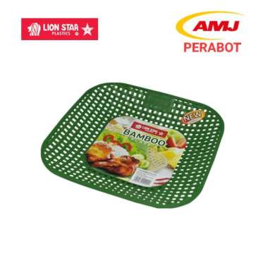 LION STAR Piring Rotan Plastik Bamboo Plate