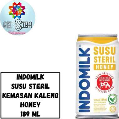 Indomilk Susu Steril Kemasan Kaleng 189 ML Plain Honey Honey