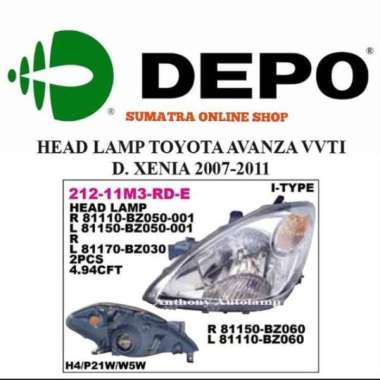 Lampu Depan Xenia VVTI Kanan 2006 2007 2008 2009 2010 2011 Kanan
