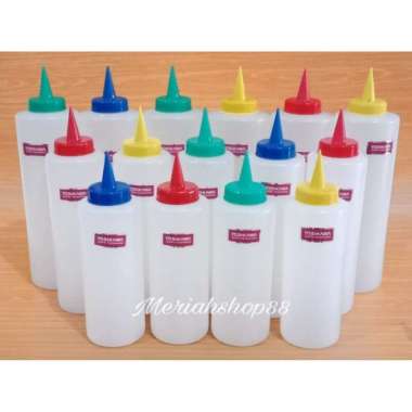 Botol Saos Mayones 1000ml Kecap Cabe Sambal Ujung Runcing Plastik