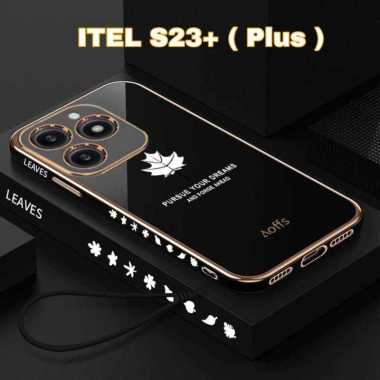Promo Case Itel S23 Plus / Itel S23+ / Itel S23 Softcase Mapel Plating Pelindung Back Cover HITAM