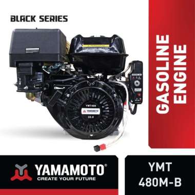 Mesin Bensin YAMAMOTO Gasoline Engine Black Series YMT 480M-B Starter Model Putaran Lambat