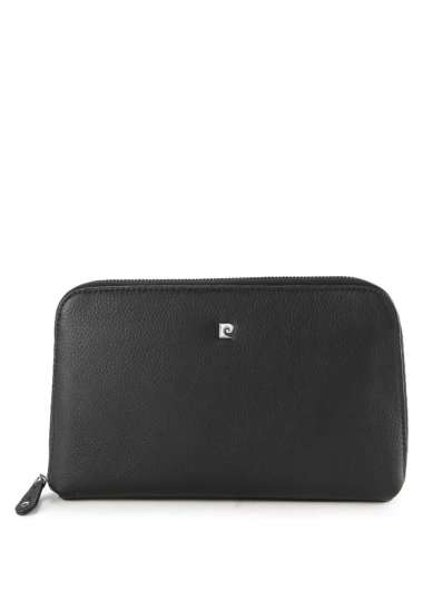Pierre Cardin Clutch Leather Kulit Tas Tangan Handbag Pria Original 0112828301BLA