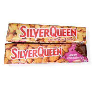 coklat silverqueen besar cashew / mente & Almond Almond