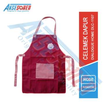 Aksesoren Celemek Memasak Dialogue Home / Apron Masak Waterpoff / Clemek Masak Kain Motif Rose