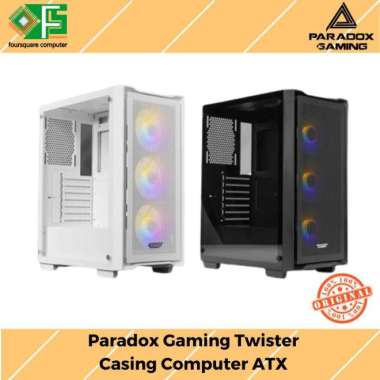 Paradox Gaming Twister PC Casing | CPU Case Komputer Gaming | ATX Hitam