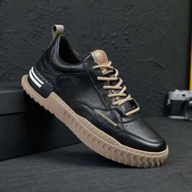 SUPERVICE BD366 Sepatu Pria Sneakers Sneakers Kasual Klasik Terkini Sepatu Cowok Sneakers Hangout Ke