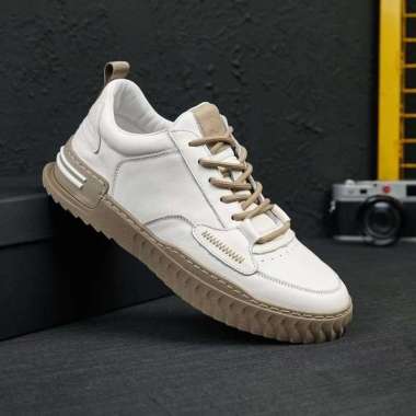 SUPERVICE BD366 Sepatu Pria Sneakers Sneakers Kasual Klasik Terkini Sepatu Cowok Sneakers Hangout Ke