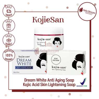KOJIE SAN Kojic Acid Skin Lightening Soap | KOJIE SAN Dream White Anti Aging SkinLightening 135gr