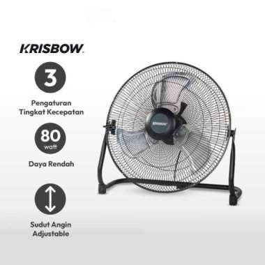 Krisbow 16 Inci Kipas Angin Meja Industrial 80 Watt 400Bp1 Desk Fan