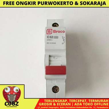 32 A / BROCO MCB PEMUTUS ARUS SEKRING LISTRIK