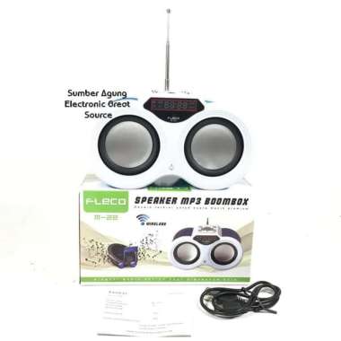 Speaker MP3 Boombos Teropong Wireless M22 Fleco Bluetooth M22BT