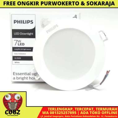 7 WATT / PHILIPS LED Downlight Lampu Tanam Plafon Moto Putih
