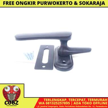 COBZ Rambuncis Handle Slot Grendel Kunci Jendela Universal SS Hitam