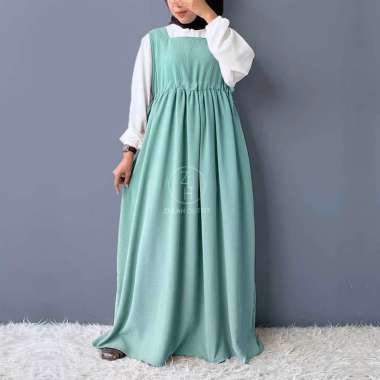ZS (Part 2) ZLH Alia Oneset - Setelan Overall 2 in 1 Outer Inner Crinkle Airflow Premium Nyaman Bumi