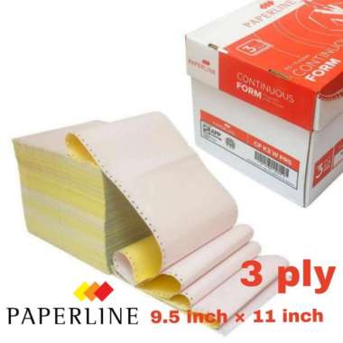 Paperline CF K3 / 3 Rangkap Continuous Form [9.5 x 11 Inch / 3 ply Warna] DUS