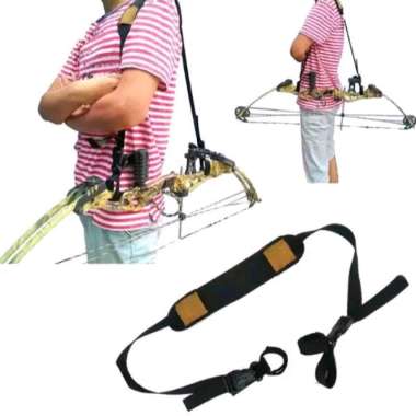 Tali Bahu Compound Bow Recurve Bow Shoulder Strap Archery Hunting Bow Portable Gantungan Busur Panah