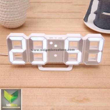 Moseko Jam Modern 2020 Meja LED Digital Clock led biru