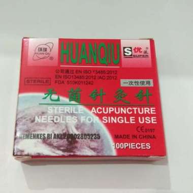Jarum Akupuntur HUANQIU Ukuran 0.25 x 25mm