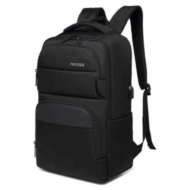 Navy Club Tas Ransel Laptop FGAJ - Backpack Daypack Up to 14 Inch Tas Pria Wanita Black