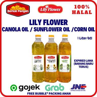 Lily Flower Oil 1 Liter Canola Oil / Corn Oil / Sun flower Oil Canola Oil