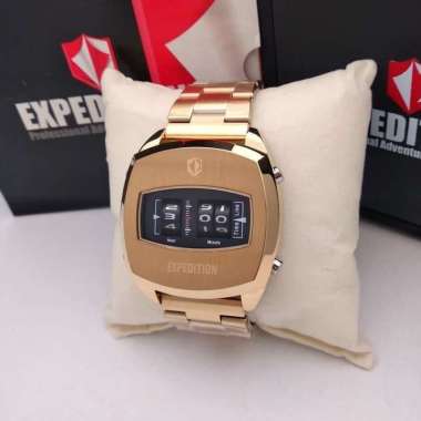 JAM TANGAN PRIA EXPEDITION E 6790 / E6790 GOLD BLACK ORIGINAL