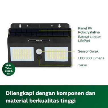 PHILIPS ESSENTIAL SMARTBRIGHT SOLAR WALL LIGHT MEDIUM