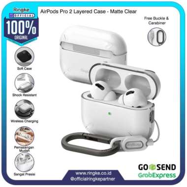 Ringke AirPods Pro 2 Layered Case Matte Clear Softcase Anti Crack Slim