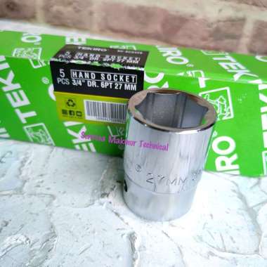 TEKIRO 3/4" 27 MM Mata Kunci Sock Sok Soket Shock 27mm 6PT 12PT 12PT
