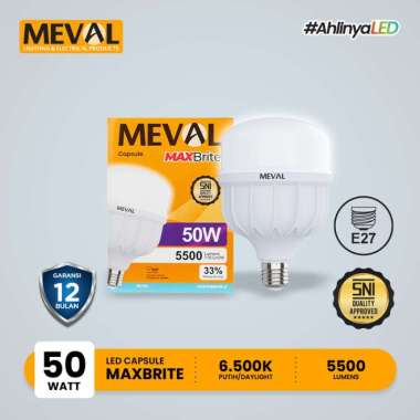 MEVAL Led Maxbrite Kapsul 50 Watt - Putih 6500K