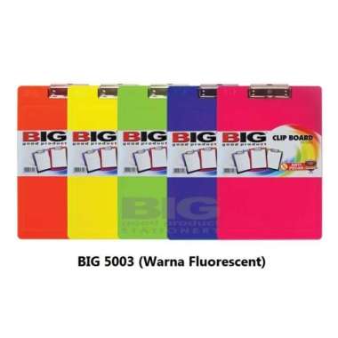 Papan Ujian / Clipboard / Papan Jalan Plastik BIG PU-5003 Folio / F4