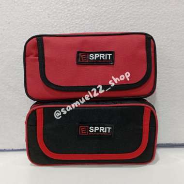 Tepak Pensil / Tempat Pensil Kain Model Unisex E Sprit Jumbo 1 Sleting Random