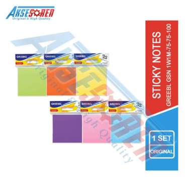 Aksesoren Memo Stick Greebel / Memo Kertas Sticker / Penanda Buku / Bacaan / Pembatas Kertas K-2 Kun