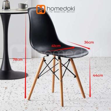 Homedoki Kursi Eames / Kursi Kantor / Kursi Cafe / Kursi Tamu / Kursi Outdoor / Kursi Belajar / Kurs