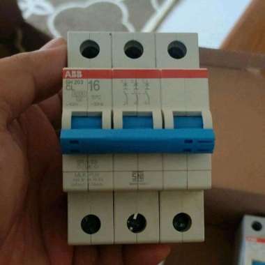 MCB 3 Phase ABB SH203 10A-16A Ori PLN 16 A