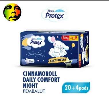 Hers protex daily comfort night 30cm 24s wing
