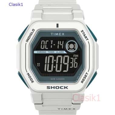 Original 100%!! TIMEX TW2V63600 TREND COMMAND Jam Tangan Pria White Garansi Resmi 1 Tahun