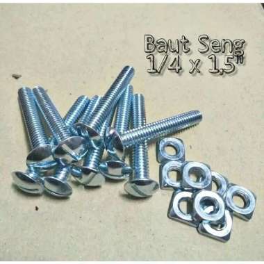 Baut Seng 1/4 x 1.5"