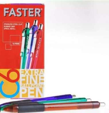 Pulpen Faster C6 Hitam / Faster Pen
