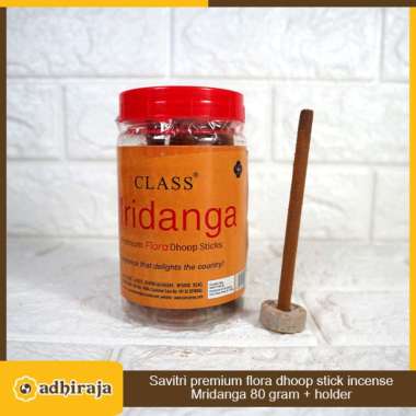 Savitri premium flora dhoop stick incense Mridanga 80 gram + holder