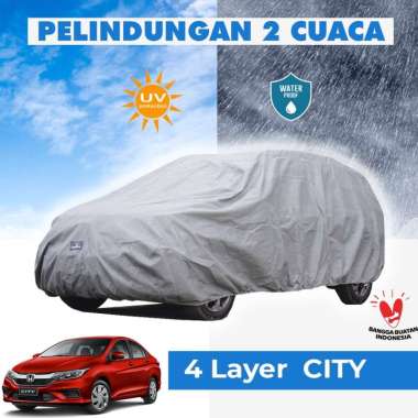 4 Lapis Body Cover Mobil City Outdoor Sarung Mobil City camry accord Tahan Air Waterproof accord