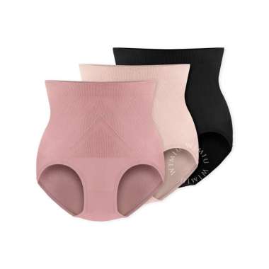 Wimiu 3PCS Celana Dalam Korset Jumbo Panty Perempuan CD Korset Maxi Premium Wanita 300084 Multicolor