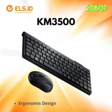 Keyboard Mouse Bundle Wireless Robot KM3500