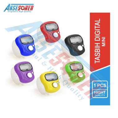 Aksesoren Tasbih Digital Mini / Tasbih Dzikir / Alat Hitung Zikir / Mini Finger Tally Counter / Tasb
