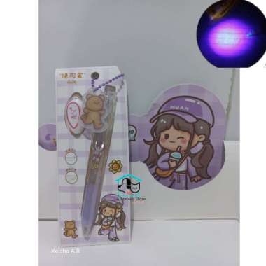 PULPEN MAGIC INVISIBLE UV LIGHT / PULPEN TINTA TRANSPARAN SINAR UV