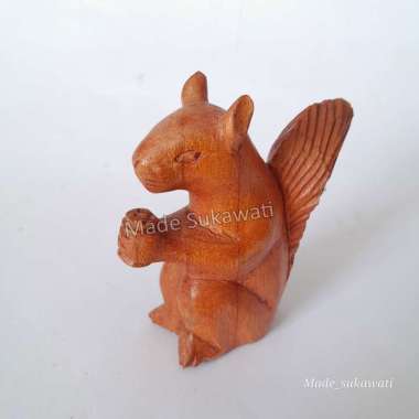 Hiasan patung kayu Kelinci mini hiasan dekorasi handmade